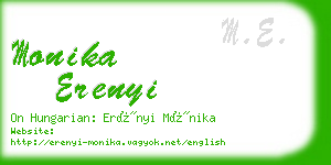 monika erenyi business card